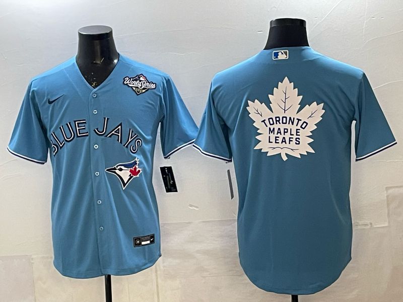 Men 2025 Toronto Blue Jays Blank Light Blue Game Nike MLB Jersey style 010->toronto blue jays->MLB Jersey